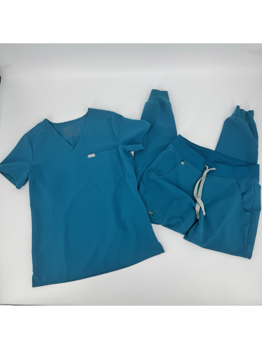 FIGS Scrub Set  Zamora Jogger Pant Pacific Blue PO 2134 Nurser Women’s Sz XS